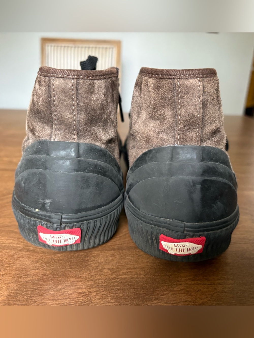 Vans Men's High-Top Suede Sneakers - Brown & Black - Picture 2 of 5